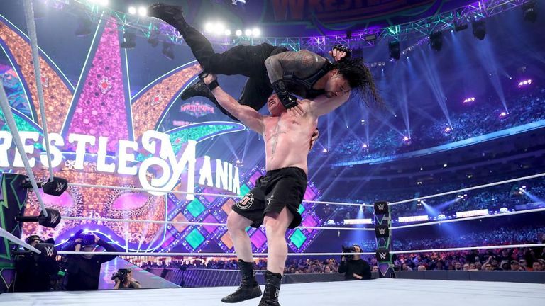 Roman Reigns was on the receiving end of several F5s at the hands of Brock Lesnar