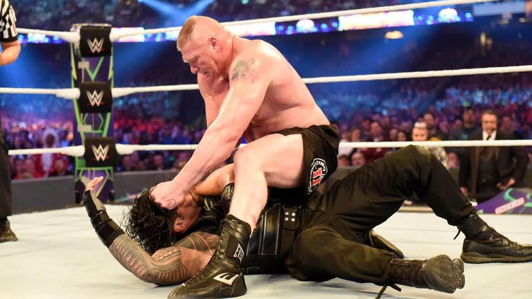 Brock Lesnar is on Raw tonight, ahead of his match against Roman Reigns at the Greatest Royal Rumble
