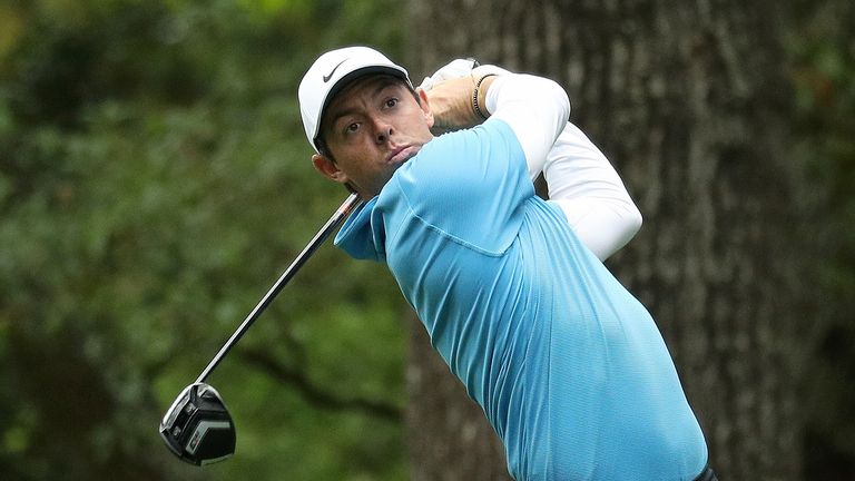 Rory McIlroy during the third round of the 2018 Masters Tournament at Augusta National Golf Club on April 7, 2018 in Augusta, Georgia