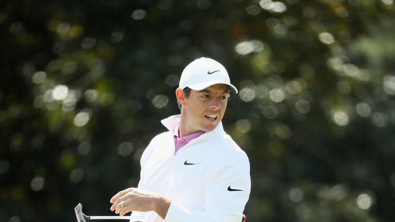 Rory McIlroy during the final round of the 2018 Masters Tournament at Augusta National Golf Club on April 8, 2018 in Augusta, Georgia.