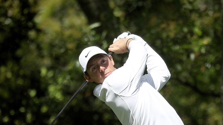 Rory McIlroy during the final round of the 2018 Masters Tournament at Augusta National Golf Club on April 8, 2018 in Augusta, Georgia.