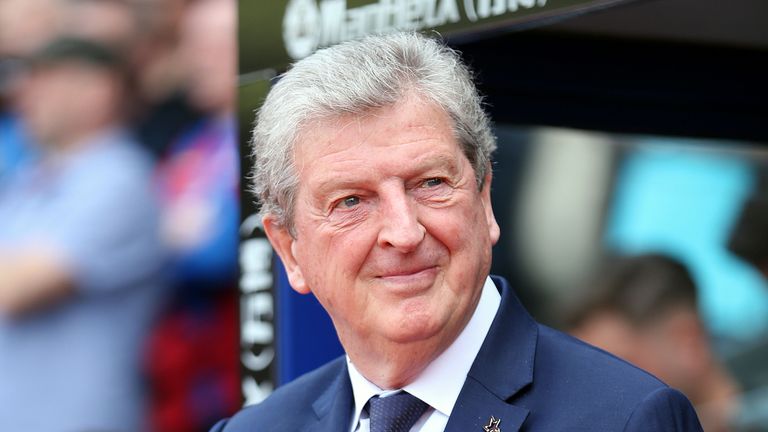 Crystal Palace manager Roy Hodgson during the Premier League match against Brighton at Selhurst Park