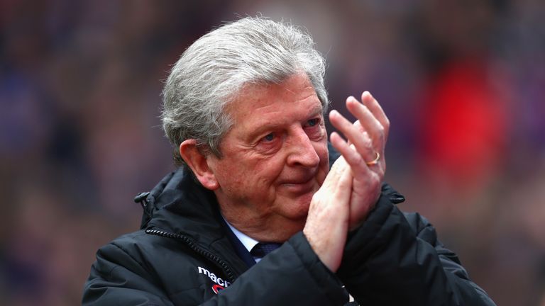 Roy Hodgson during the Premier League match between Crystal Palace and Leicester City at Selhurst Park on April 28, 2018