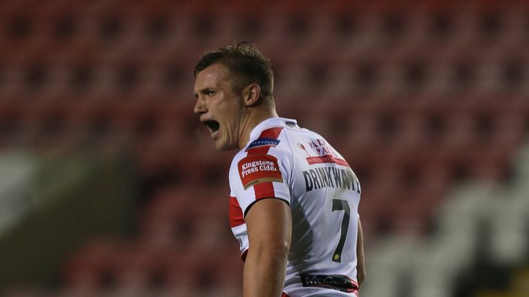 Catalans scrum-half Josh Drinkwater, pictured played for Leigh in 2017