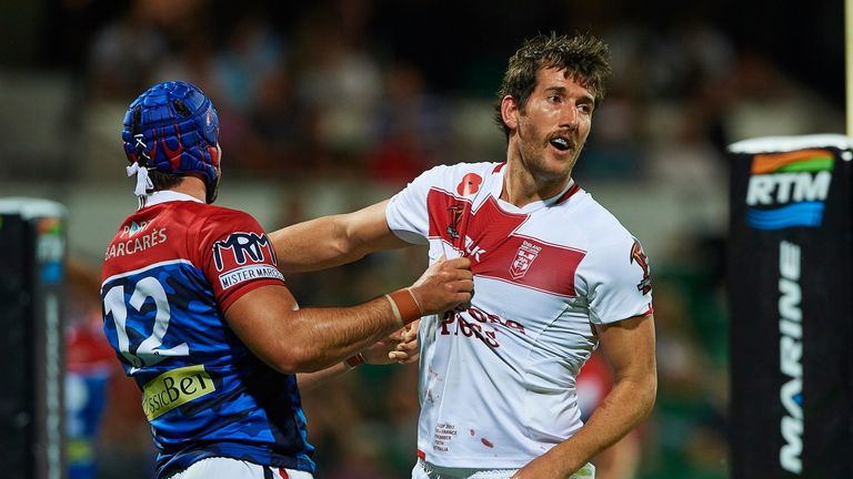 Stefan Ratchford during England's 2017 World Cup win over France