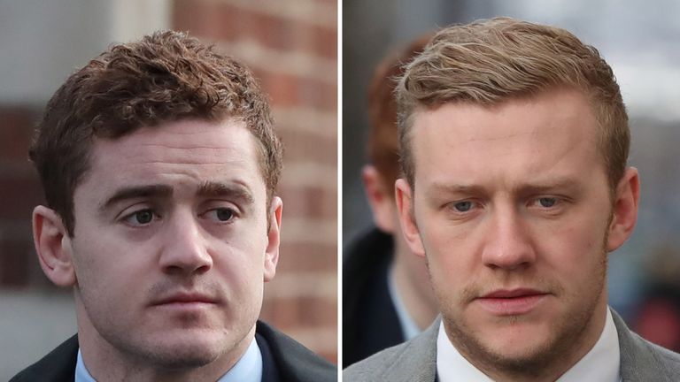 Ulster duo Paddy Jackson (left) and Stuart Olding