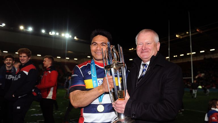 BRISTOL, ENGLAND - APRIL 13: during the Greene King IPA Championship match between Bristol Rugby and Doncaster Knights at Ashton Gate on April 13, 2018 in Bristol, England. (Photo by Harry Trump/Getty Images)