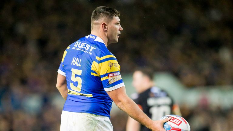 Picture by Allan McKenzie/SWpix.com - 23/03/2018 - Rugby League - Betfred Super League - Leeds Rhinos v Castleford Tigers - Elland Road, Leeds, England - Ryan Hall.
