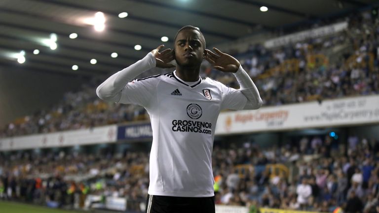 Ryan Sessegnon celebrates scoring Fulham's first goal against Millwall