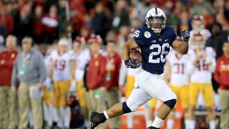 Saquon Barkley is widely considered to be the top running back prospect in the 2018 NFL draft