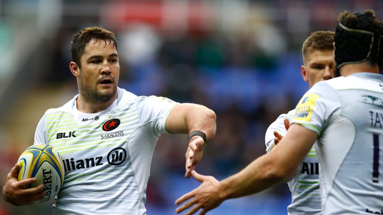 Brad Barritt crossed over for Saracens in their resounding victory