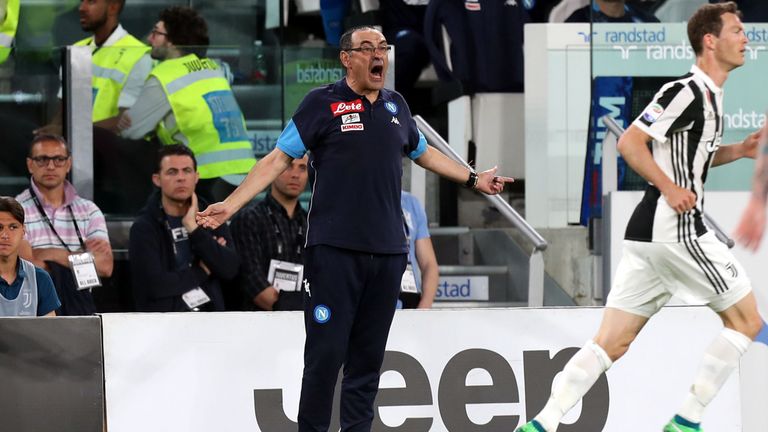 Napoli manager Maurizio Sarri 