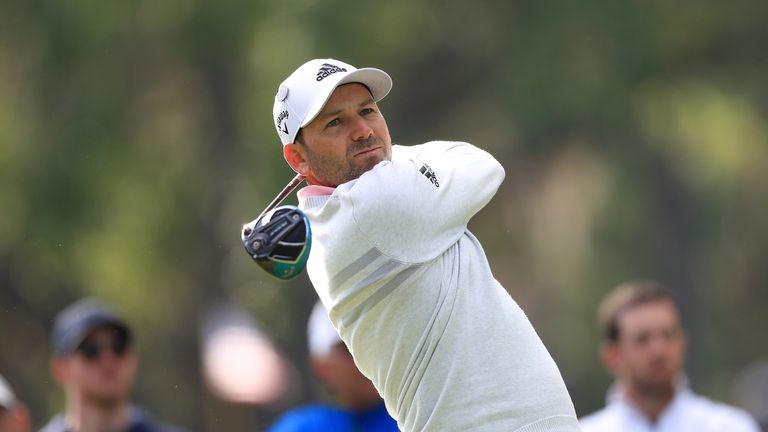 during the first round of the Valspar Championship at Innisbrook Resort Copperhead Course on March 8, 2018 in Palm Harbor, Florida.