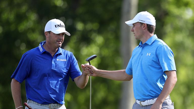 during the second round of the Zurich Classic at TPC Louisiana on April 27, 2018 in Avondale, Louisiana.