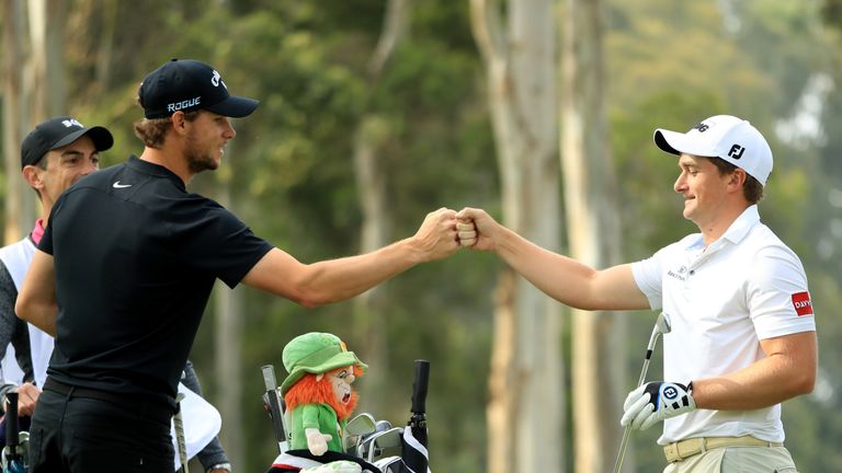 during the second round of the Trophee Hassan II at Royal Golf Dar Es Salam on April 20, 2018 in Rabat, Morocco.