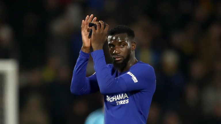 Tiemoue Bakayoko during the Premier League match between Watford and Chelsea at Vicarage Road on February 5, 2018 in Watford, England.