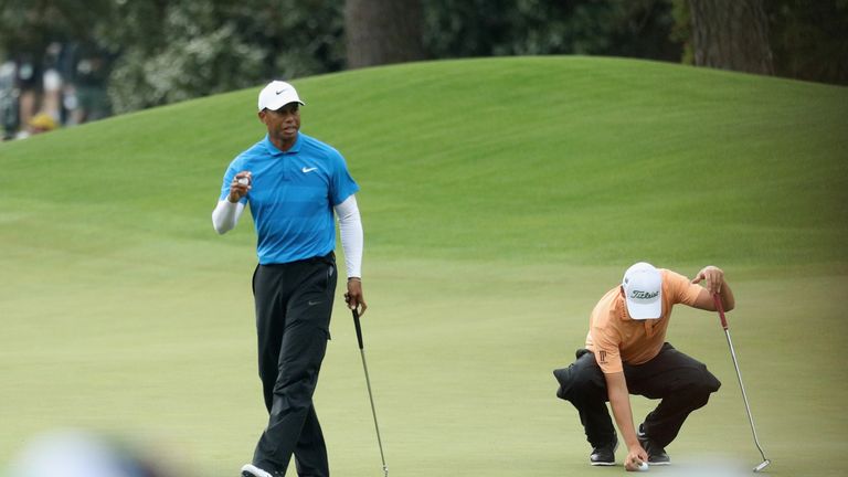 during the third round of the 2018 Masters Tournament at Augusta National Golf Club on April 7, 2018 in Augusta, Georgia.