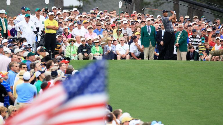 Tiger Woods still drew the crowds as he returned to action in the 2010 Masters
