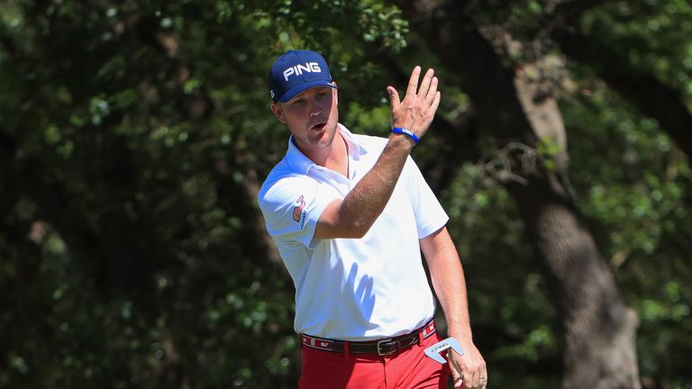 Trey Mullinax during the final round of the Valero Texas Open at TPC San Antonio AT&T Oaks Course on April 22, 2018 in San Antonio, Texas.