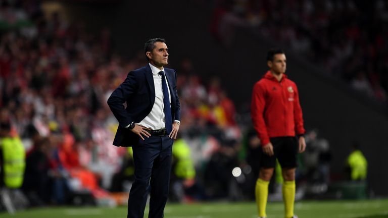 Barca boss Ernesto Valverde hailed the career of the Spanish maestro