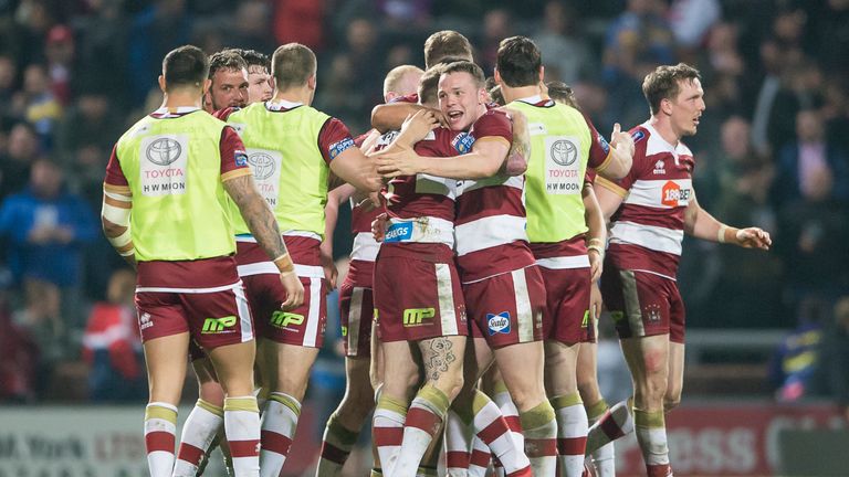 Wigan clinched a dramatic win at Leeds in their last game