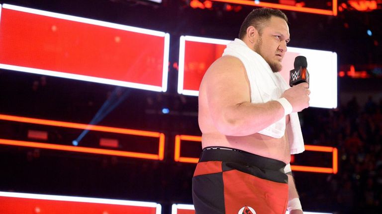 Samoa Joe returns to Raw to interrupt Roman Reigns