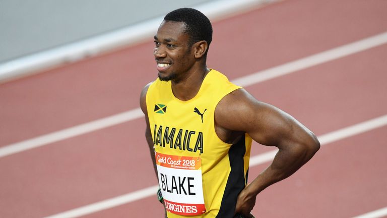 Former world champion Yohan Blake was the fastest quailifier for the Commonwealth Games 100m final