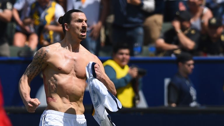 Zlatan Ibrahimovic made a stunning start to life as an LA Galaxy player