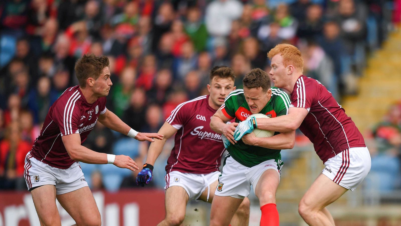 Galway squeeze by 14man Mayo GAA News Sky Sports