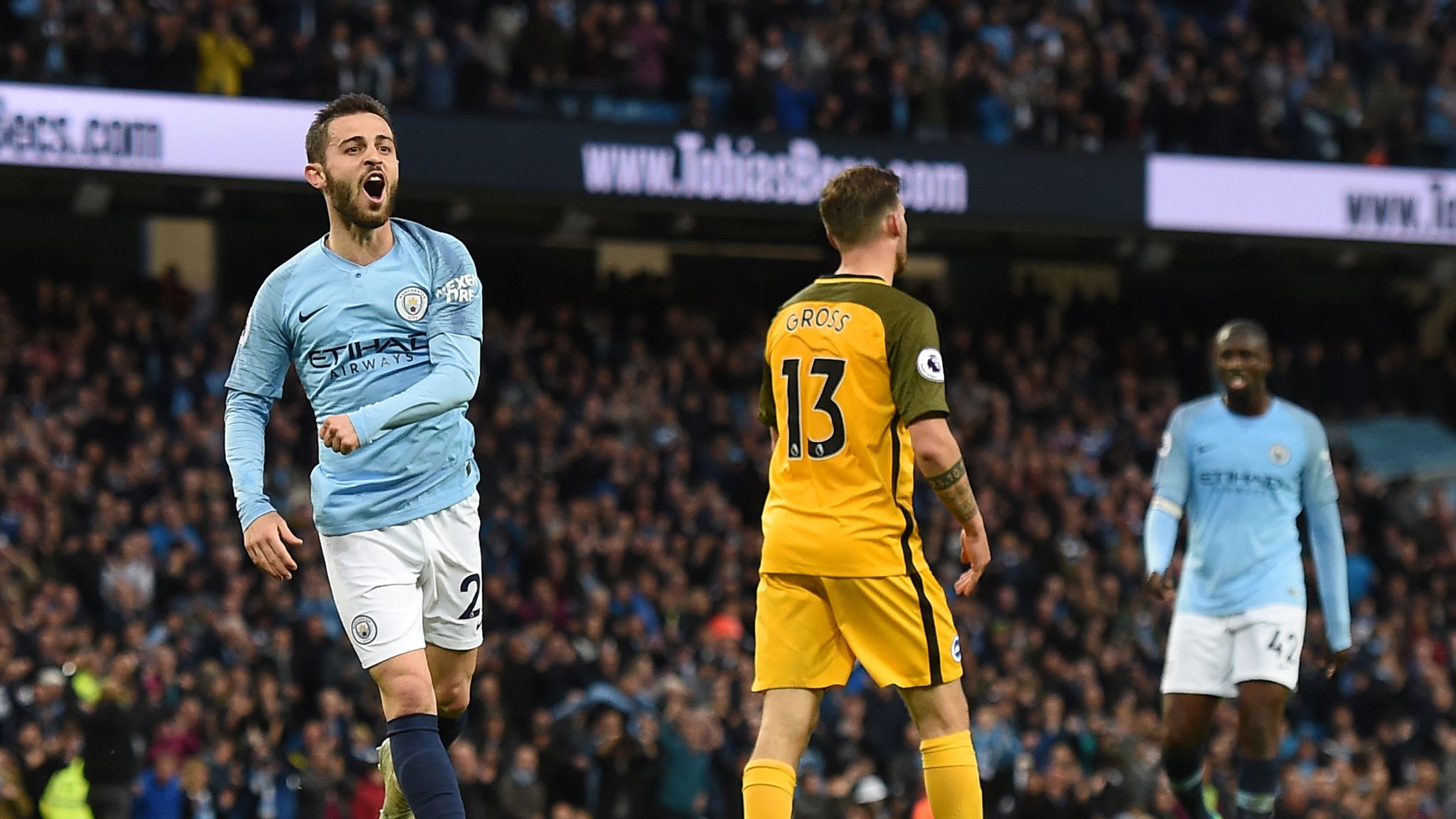 Man City 3 - 1 Brighton - Match Report & Highlights