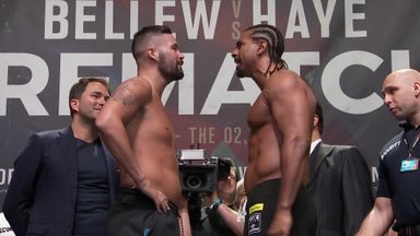 Bellew and Haye weigh-in