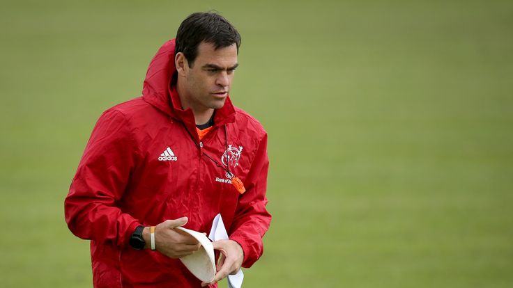 Munster Rugby Squad Training, UL, Limerick 30/4/2018.Head Coach Johann Van Graan.Mandatory Credit ..INPHO/Oisin Keniry