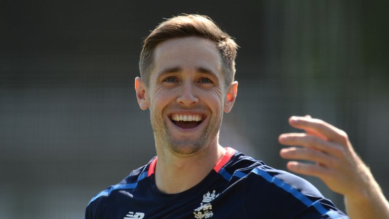 LONDON, ENGLAND - MAY 22 : Chris Woakes of England look on during a training session before the 1st Test match between England and Pakistan at Lord's cricket ground on May 22, 2018 in London, England. (Photo by Philip Brown/Getty Images) *** Local Caption *** Chris Woakes