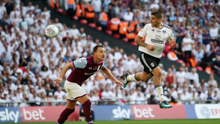 during the Sky Bet Championship Play Off Final between Aston Villa and  Fulham at Wembley Stadium on May 26, 2018 in London, England.