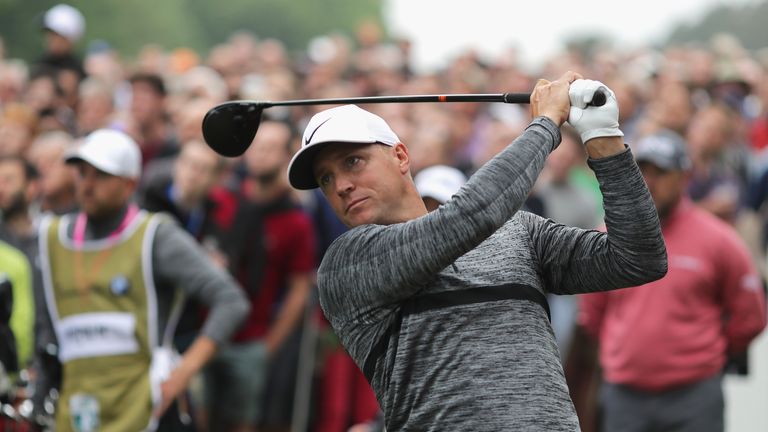 during the second round of the BMW PGA Championship at Wentworth on May 25, 2018 in Virginia Water, England.