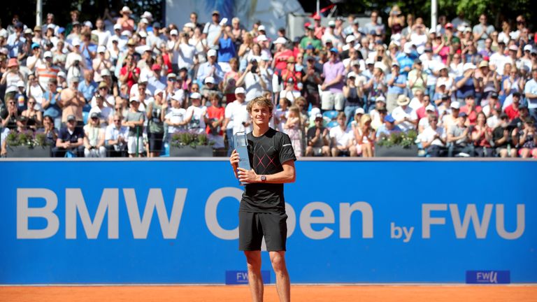 Alexander Zverev delighted the home crowd to claim the BMW Open 