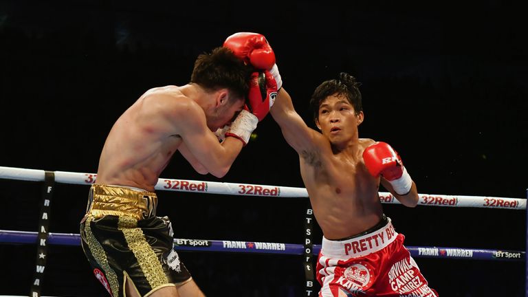 BELFAST, NORTHERN IRELAND - NOVEMBER 18: Jamie Conlan and Jerwin Ancajas during their IBF Super-Flyweight World Championship title fight on the Frampton Reborn boxing bill at SSE Arena Belfast on November 11, 2017 in Belfast, Northern Ireland. (Photo by Charles McQuillan/Getty Images)