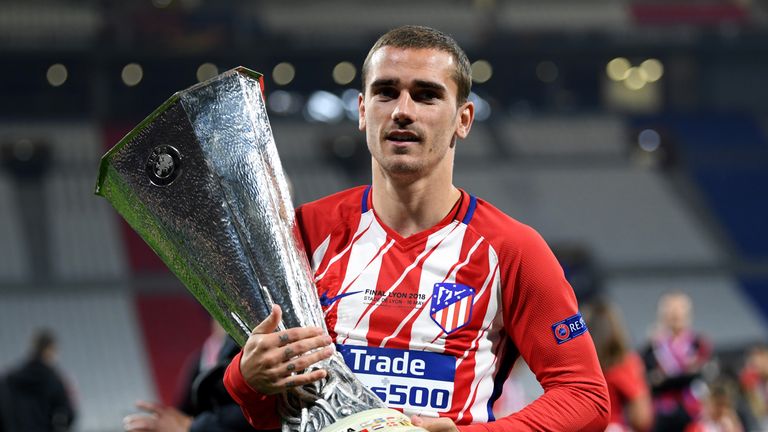  during the UEFA Europa League Final between Olympique de Marseille and Club Atletico de Madrid at Stade de Lyon on May 16, 2018 in Lyon, France.