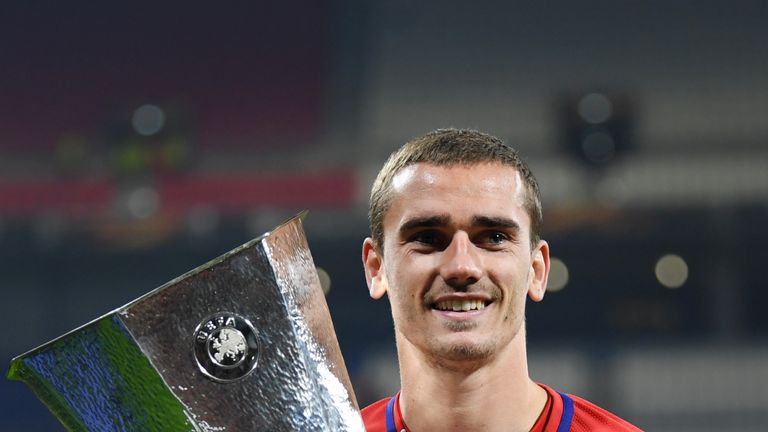 Antoine Griezmann starred for Atletico Madrid as they beat Marseille 3-0 to win the Europa League