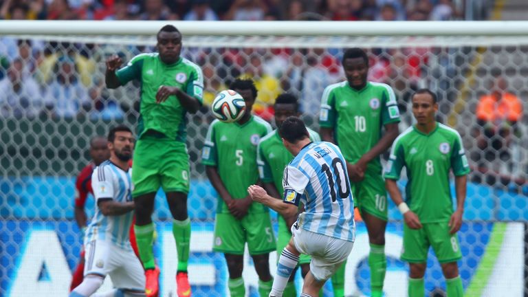 during the 2014 FIFA World Cup Brazil Group F match between Nigeria and Argentina at Estadio Beira-Rio on June 25, 2014 in Porto Alegre, Brazil.