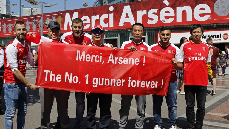 Arsenal fans banner