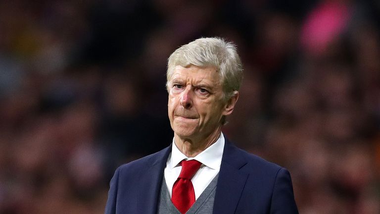 Arsene Wenger during the UEFA Europa League Semi Final second leg match between Atletico Madrid  and Arsenal FC at Estadio Wanda Metropolitano on May 3, 2018 in Madrid, Spain.