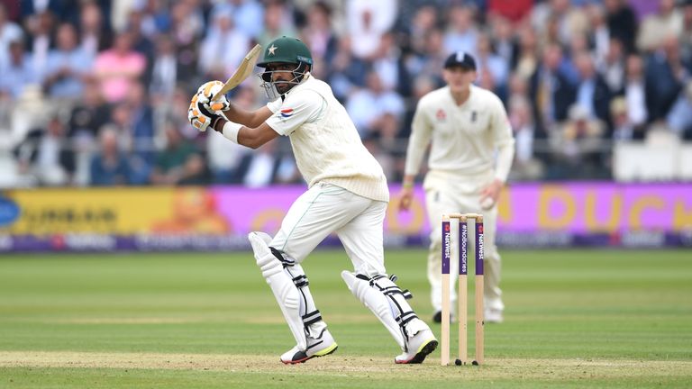 during day two of the 1st NatWest Test match between England and Pakistan at Lord's Cricket Ground on May 25, 2018 in London, England.