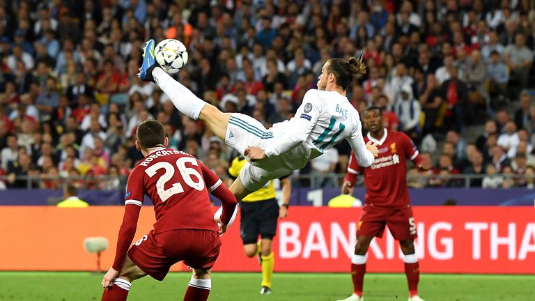  during the UEFA Champions League Final between Real Madrid and Liverpool at NSC Olimpiyskiy Stadium on May 26, 2018 in Kiev, Ukraine.