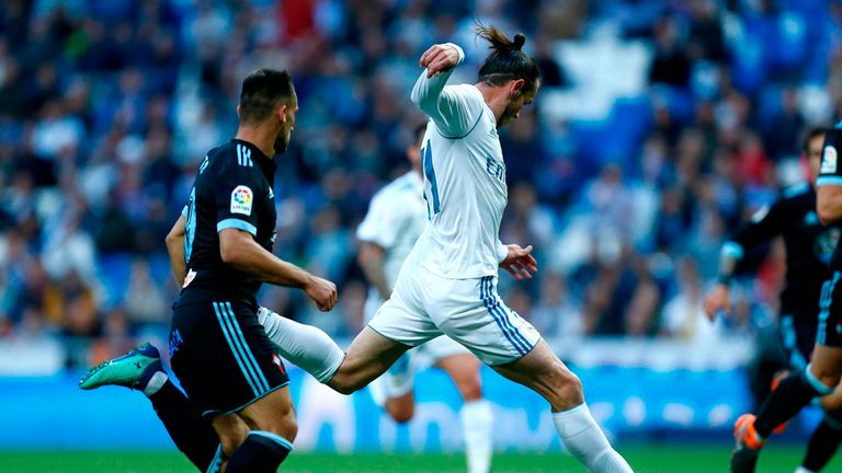 Bale sparks the rout with his first of the night at the Bernabeu