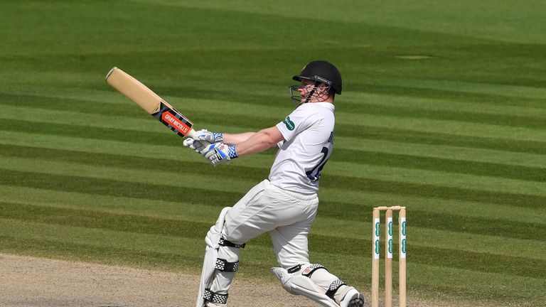 Ben Brown during the Specsavers County Championship Division Two match between Sussex and Middlesex at The 1st Central County Ground on May 7, 2018 in Hove, England.