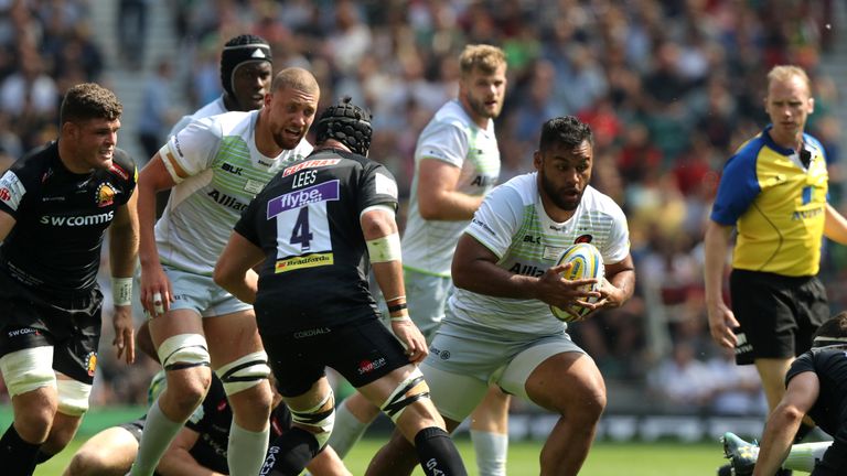  during the Aviva Premiership Final between Saracens and Exeter Chiefs at Twickenham Stadium on May 26, 2018 in London, England.