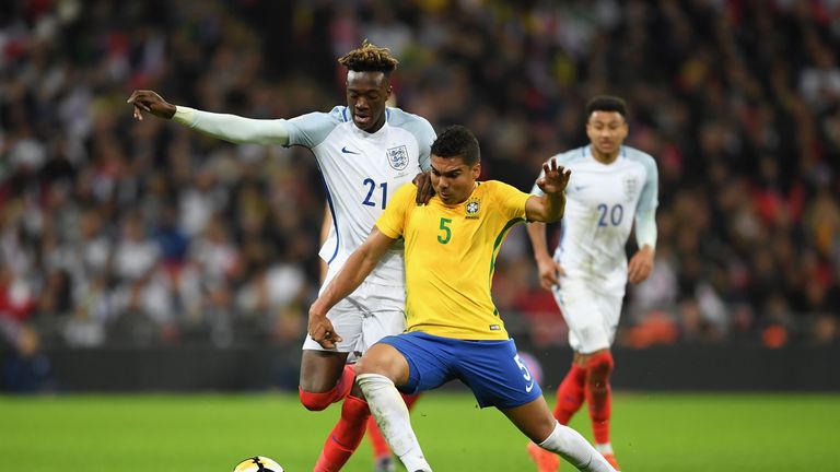  during the international friendly match between England and Brazil at Wembley Stadium on November 14, 2017 in London, England.