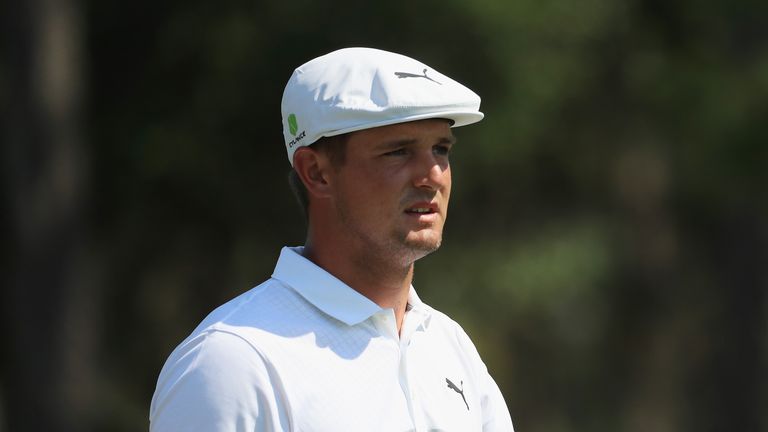DeChambeau withdrew after hitting his second to the 16th