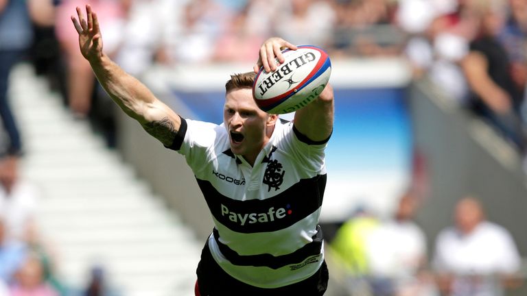 Chris Ashton scored a first-half hat-trick against England